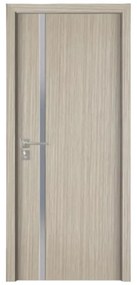 Usa Interior din MDF Novo Doors ND04 LUX PREMIUM, Cadru din Lemn Masiv, KIT COMPLET, Toc Reglabil de 10 CM INCLUS, Plinta pe Ambele Parti (Culoare: