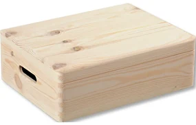 Kesper 69501 Cutie de depozitare cu capac rabatabil, pin 39 x 29 x 13,5 cm, M