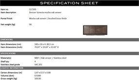 Comoda design LUX Sonesta mocha