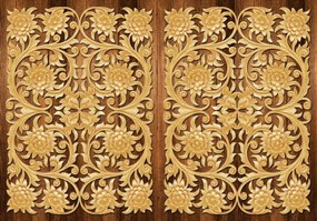 Fototapet - Relief din lemn (152,5x104 cm), în 8 de alte dimensiuni noi