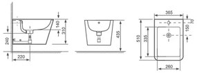 Set vas WC suspendat cu capac softclose si bideu Fluminia Paris alb