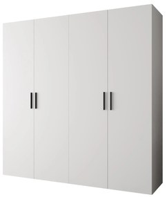 Dulap de haine 200 cm Borry 1 (alb + Negru). 1125769