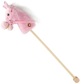 Baby Mix Hobby Horse cu sunet și roți Rosie roz,95 x 23 x 23 cm
