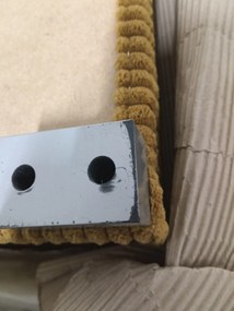 OFERTA Taburet mustar SMART COSARO cu spatiu de depozitare 65x65 cm II. calitate