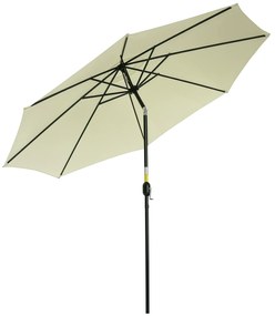 Outsunny Umbrelă de Grădină Înclinabilă, cu Manivelă și Tijă Demontabilă, din Metal și Poliester, Ø295x250 cm, Albastru | Aosom Romania