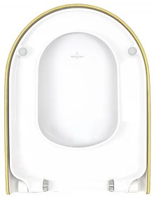Capac WC, Villeroy&amp;Boch My Nature, cu inchidere lenta, lemn natur, 9M34S1NH