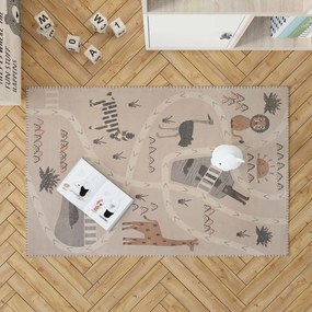 Covor pentru copii Nattiot Little Savannah, 100 x 140 cm