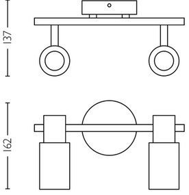 Spot Philips PALMS 2xE14/25W/230V