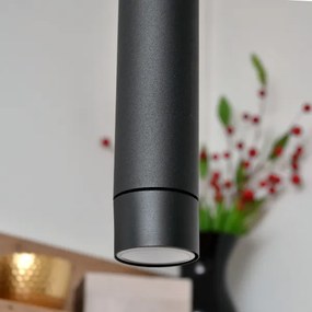 Lustră LED pe cablu TUBA 3xGU10/4,8W/230V neagră