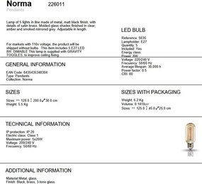 Lustra cu 5 pendule design modern Norma