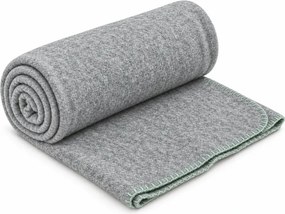 Patura din fleece FLEORA, alb-gri deschis Dimensiune: 150 x 200 cm