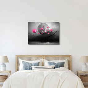 Tabloul cu bile abstracte roz (70x50 cm)