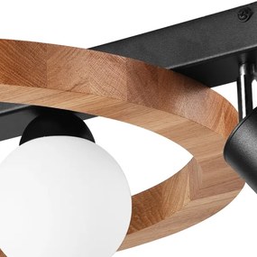 Spot OTIS 3xG9/5W/230V + 1xE27/15W/230V stejar