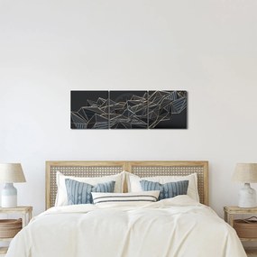 Tablou abstracției (cu ceas) (90x30 cm)