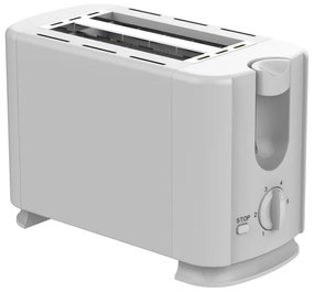 Prajitor de paine Rosberg R51440G, 700W, 2 felii, 6 trepte, Suprafata exterioara fara incalzire, Alb