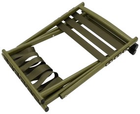 Scaun camping pliabil cu spătar, verde