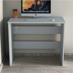 Masa birou CLM0101, alb, PAL melaminat, 90x45x74 cm