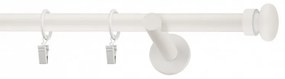 Galerie SIMPLA PRINDERE PERETE PICIOR UNIVERSAL 19 mm FLATT BAL ALB (Alege marime: 160 cm)