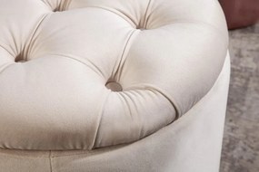 Taburete cu spatiu de depozitare Modern Barock 50cm, bej