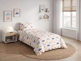 Lenjerie de pat pentru copii din bumbac Renforce CLOUDIRO colorata Dimensiune lenjerie de pat: 70 x 90 cm | 140 x 200 cm