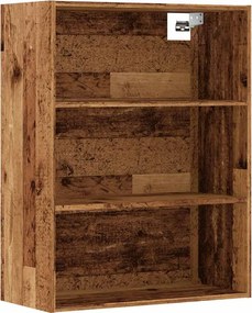 vidaXL Dulap de perete suspendat, lemn vechi, 69,5x32,5x90 cm