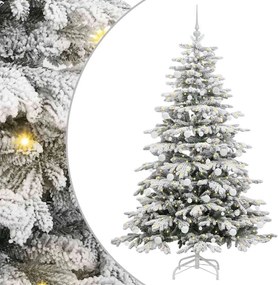 vidaXL Brad de Crăciun artificial cu ramuri articulare Alb 180 cm