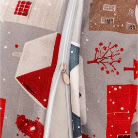 Lenjerie de pat din microfibra WINTER COTTAGE gri Dimensiune lenjerie de pat: 70 x 90 cm | 140 x 200 cm