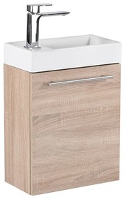 Mobilier de baie fantastic, cu lavoar, în culoarea stejarului Sonoma