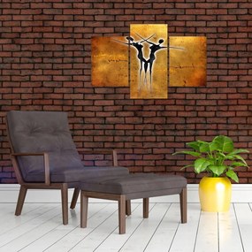 Tablou perechii dansând pictate (90x60 cm)