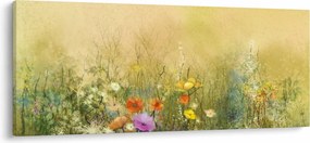 Tablou - Pajiște pictată (120x50 cm)