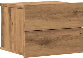 vidaXL Noptieră de perete, stejar artizanal, 40x32x30 cm