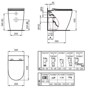Capac WC softclose Ideal Standard i.life O alb slim Quick Release