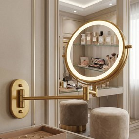 Oglindă LED Glow Old Gold