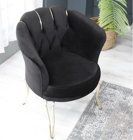 Canapea 2 locuri  Viena ,negru auriu