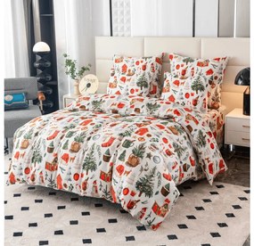 Lenjerie de pat din microfibra flanel FESTIVE MAGIC alb Dimensiune lenjerie de pat: 70 x 90 cm | 140 x 200 cm