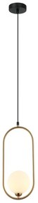 ITALUX PND-3965-1-BRO - Lustră pe cablu LUPUS 1xG9/25W/230V negru/bronz