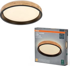 Osram -LED Plafonieră LED dimabilă MARIANO LED/36W/230V Ø 51 cm stejar/negru
