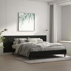 Tablie de pat, negru, 240x1,5x80 cm, lemn prelucrat 1, Negru