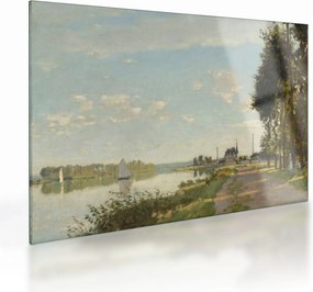 Tablou pe sticlă - Claude Monet, Argenteuil, reproducere (70x50 cm)