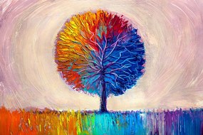 Tapet copaccolorat de acuarelă