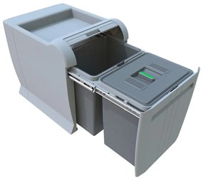 Coș de gunoi încorporat pentru deșeuri sortate 18 + 18 l City – Elletipi