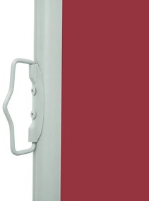 Copertina laterala retractabila de terasa, rosu, 140x500 cm Rosu, 140 x 500 cm