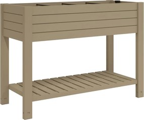 vidaXL Strat înălțat, maro deschis, 110x45x79 cm, polipropilenă