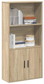 vidaXL Bibliotecă, stejar sonoma, 60x24x120 cm, lemn prelucrat
