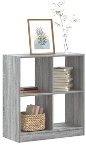 vidaXL Bibliotecă, sonoma gri, 68,5x32x75 cm, lemn prelucrat