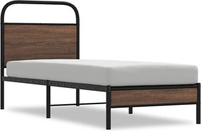 vidaXL Cadru de pat fără saltea 80x200cm Stejar maro lemn prelucrat