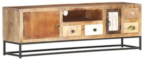 Comoda TV, 120 x 30 x 40 cm, lemn masiv reciclat
