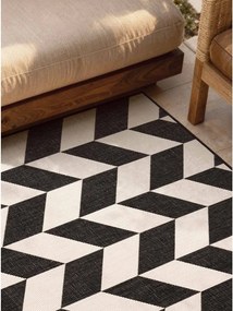 Covor pentru exterior și interior negru/crem 120x170 cm Haringey Terrick – Ted Baker