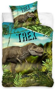 Dinozaur set de lenjerie de pat 140×200cm, 70×90 cm