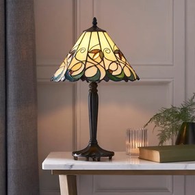 Endon 64195 - Lampă de masă Tiffany JAMELIA 1xE27/60W/230V, Ø 31 cm